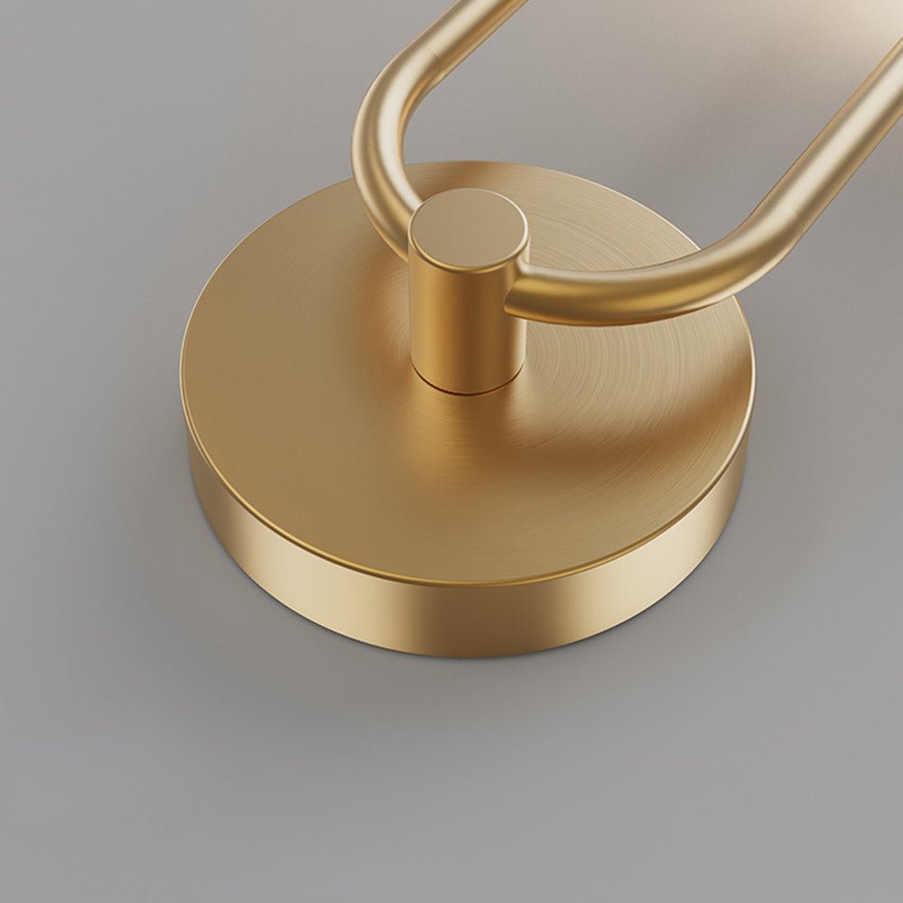 Contemporary 2-Light LED Wall Sconces with Acrylic Ring and Frosted Globe