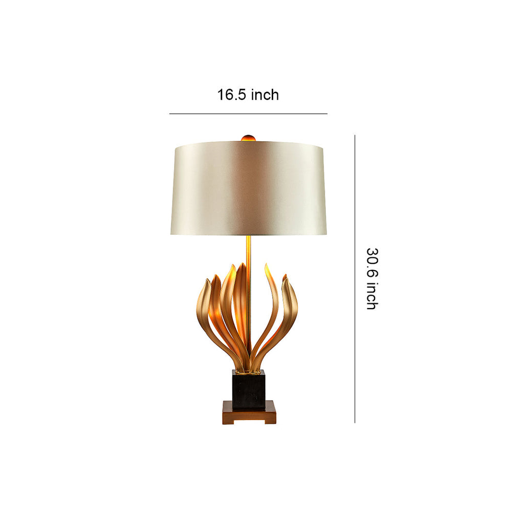 Retro Metal Fabric Shade Table Lamp