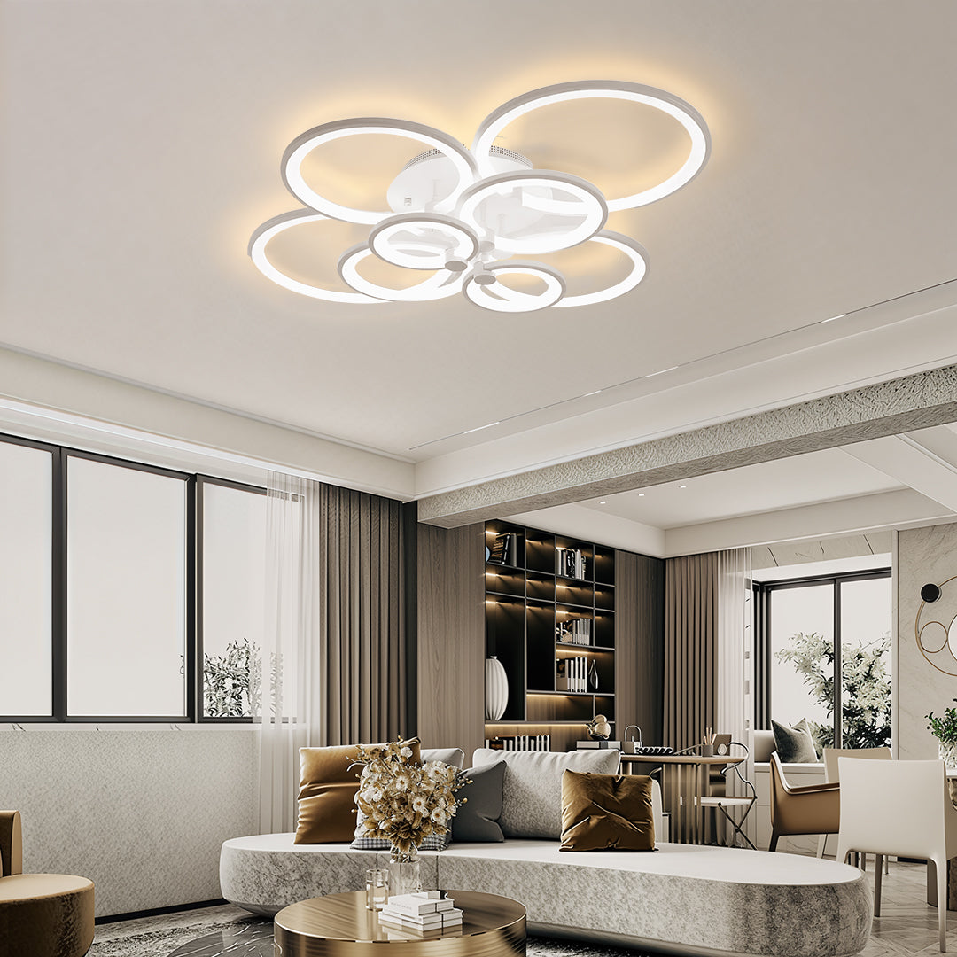 Elegant Overlapping Rings Ceiling Light