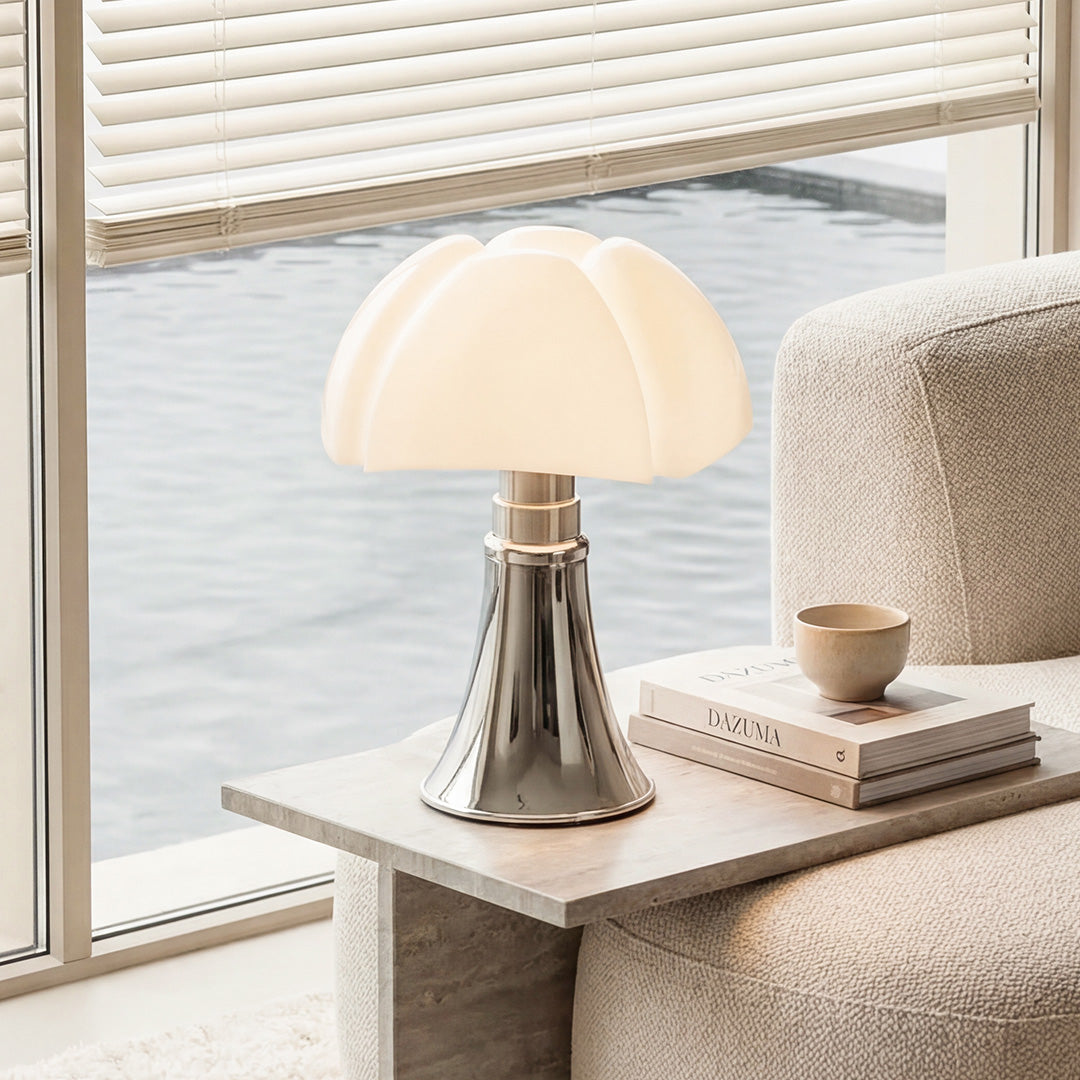 Italian Bauhaus-Inspired Iron Table Lamp