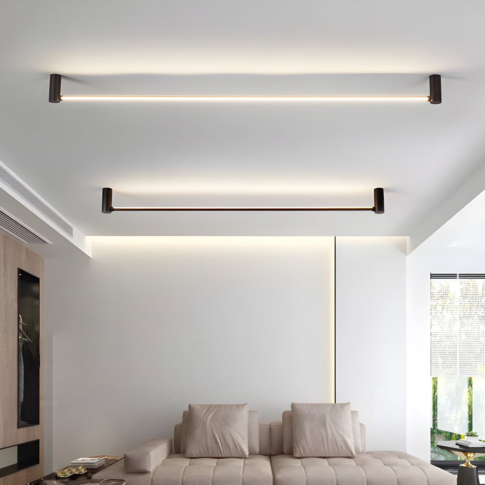 Premium Black LED Linear Ceiling Lights - Available in 23.6'', 35.5'', and 47.2'' Lengths