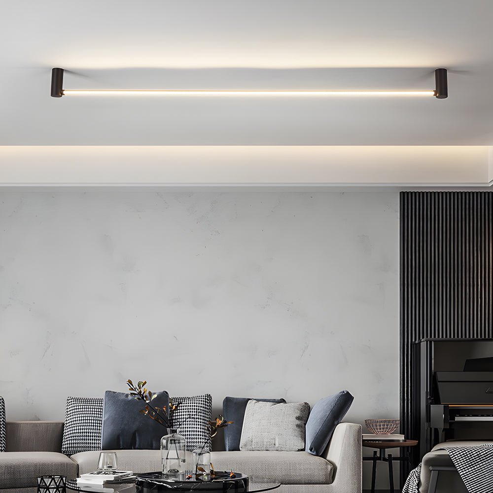 Premium Black LED Linear Ceiling Lights - Available in 23.6'', 35.5'', and 47.2'' Lengths