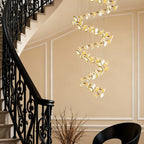 Luxury Tulip Flower Ceramic Chandelier - Elegant Ceiling Light