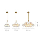 Minimalist Copper Bubble Chandelier - Modern Ceiling Light