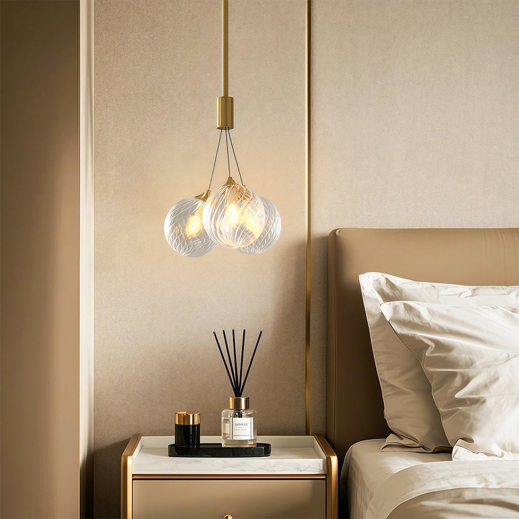 Minimalist Copper Bubble Chandelier - Modern Ceiling Light