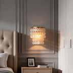 Modern Coastal LED Capiz Shell Wall Sconces