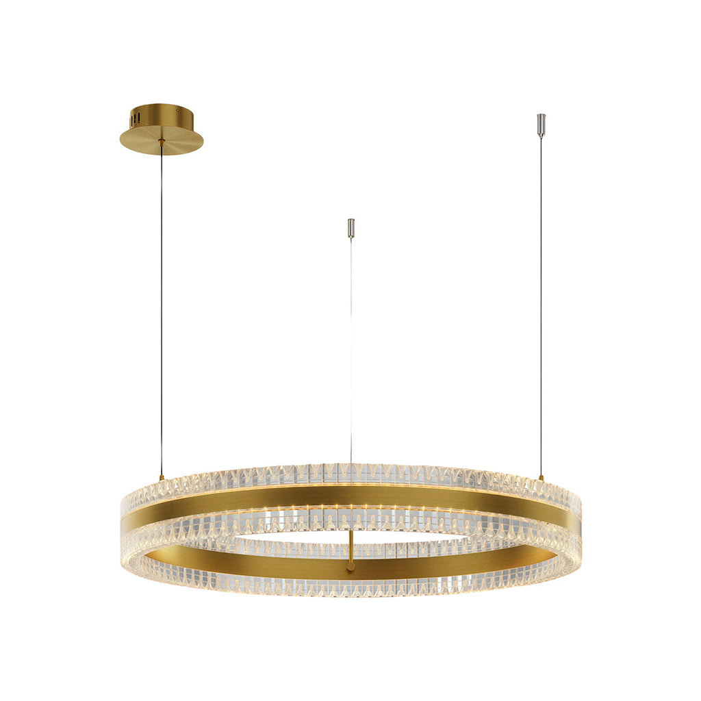 Minimalist Luxury Circular Chandelier - Modern Ceiling Light