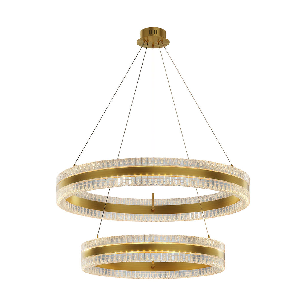 Minimalist Luxury Circular Chandelier - Modern Ceiling Light