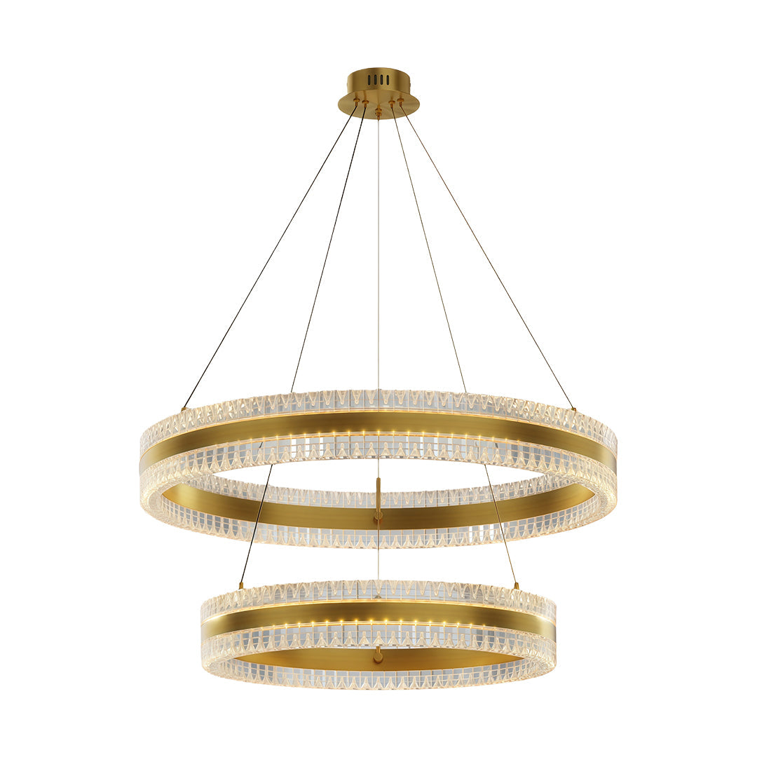 Minimalist Luxury Circular Chandelier - Modern Ceiling Light