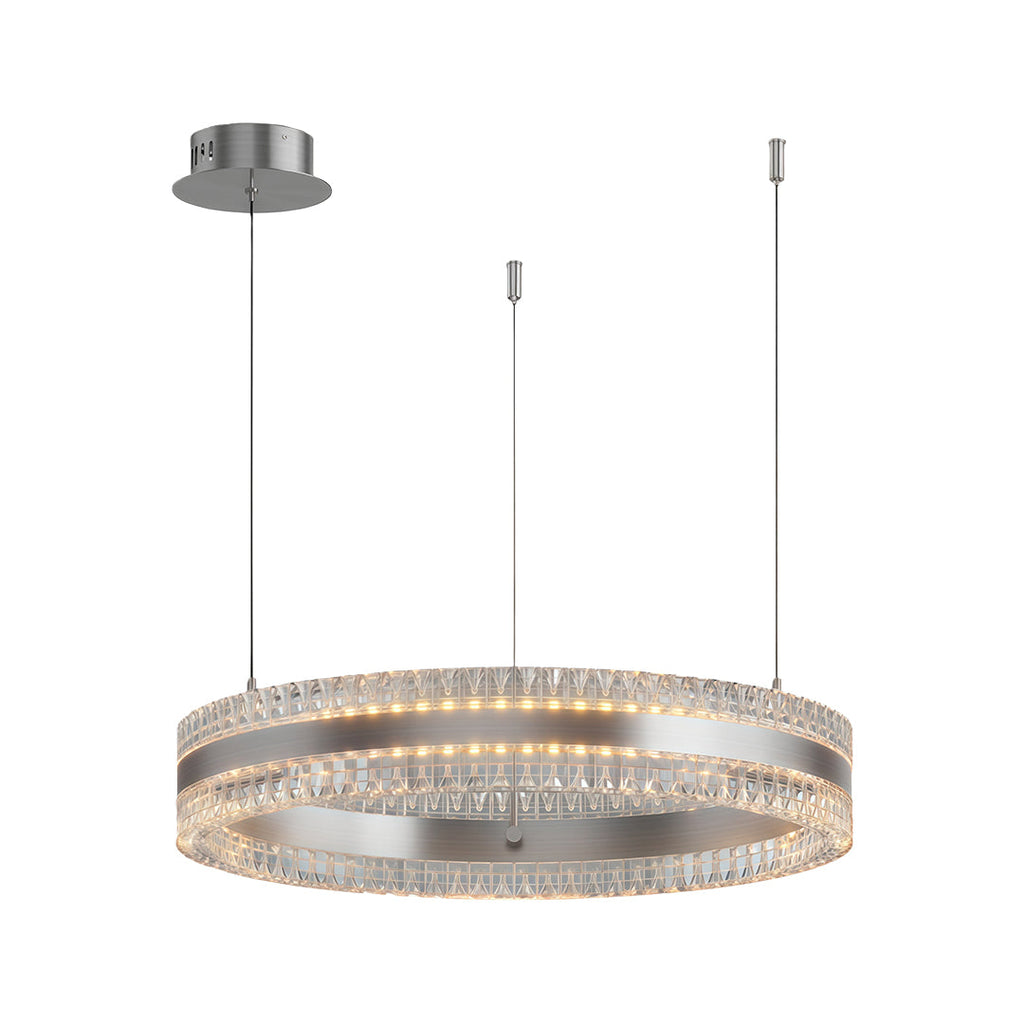 Minimalist Luxury Circular Chandelier - Modern Ceiling Light