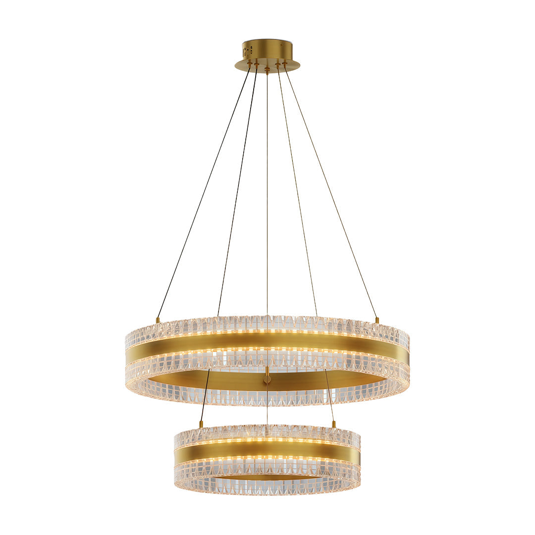 Minimalist Luxury Circular Chandelier - Modern Ceiling Light