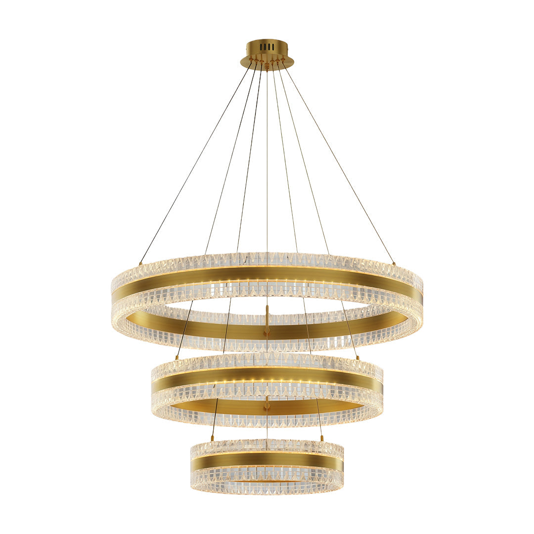Minimalist Luxury Circular Chandelier - Modern Ceiling Light