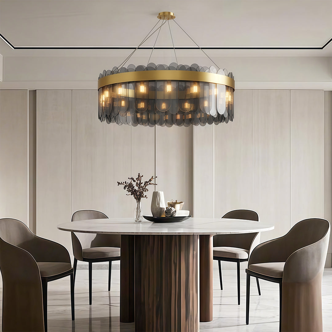 Luxury Glass Ceiling Chandelier - Modern Traditional Design