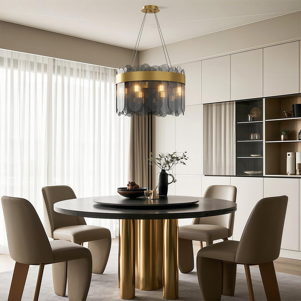 Luxury Glass Ceiling Chandelier - Modern Traditional Design