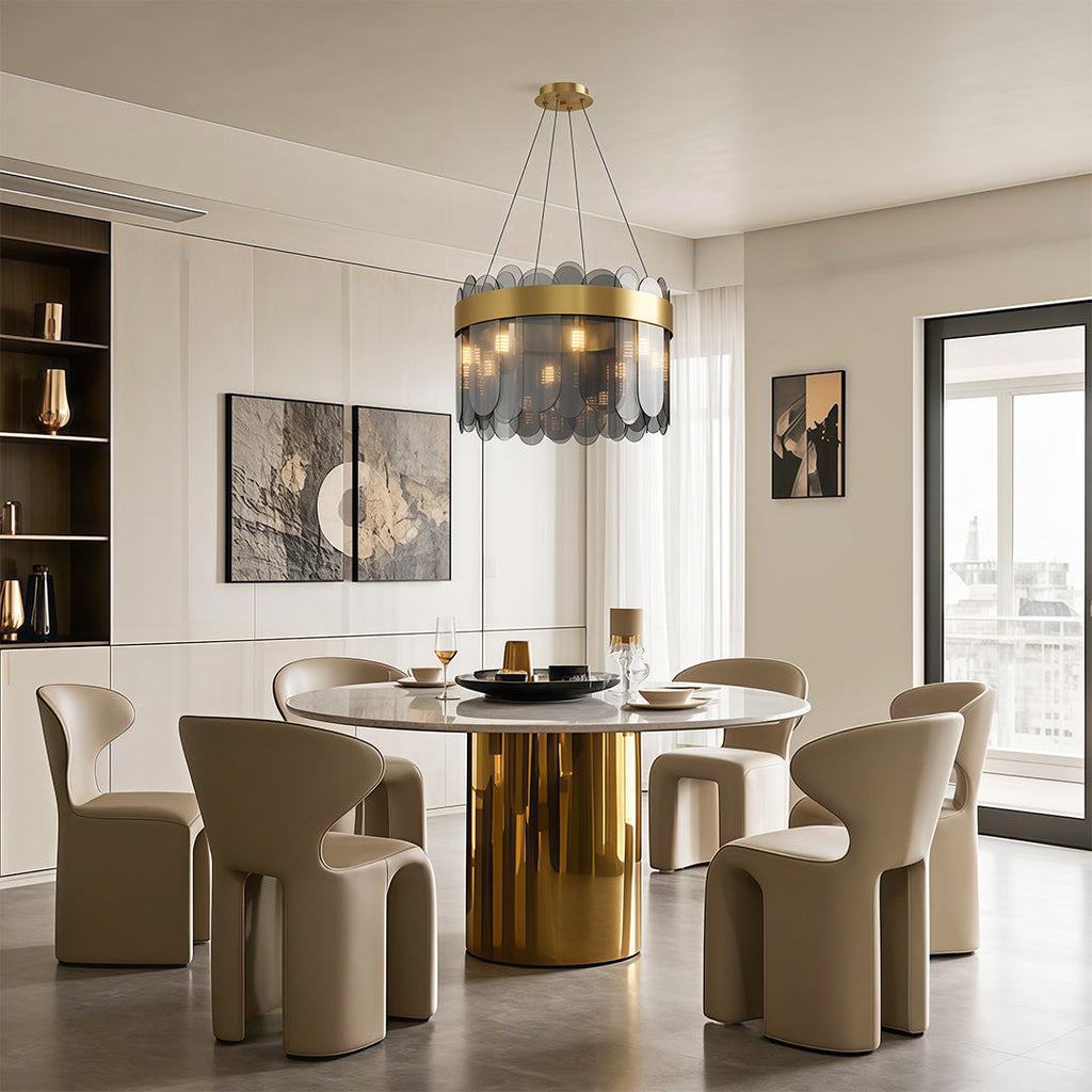Luxury Glass Ceiling Chandelier - Modern Traditional Design