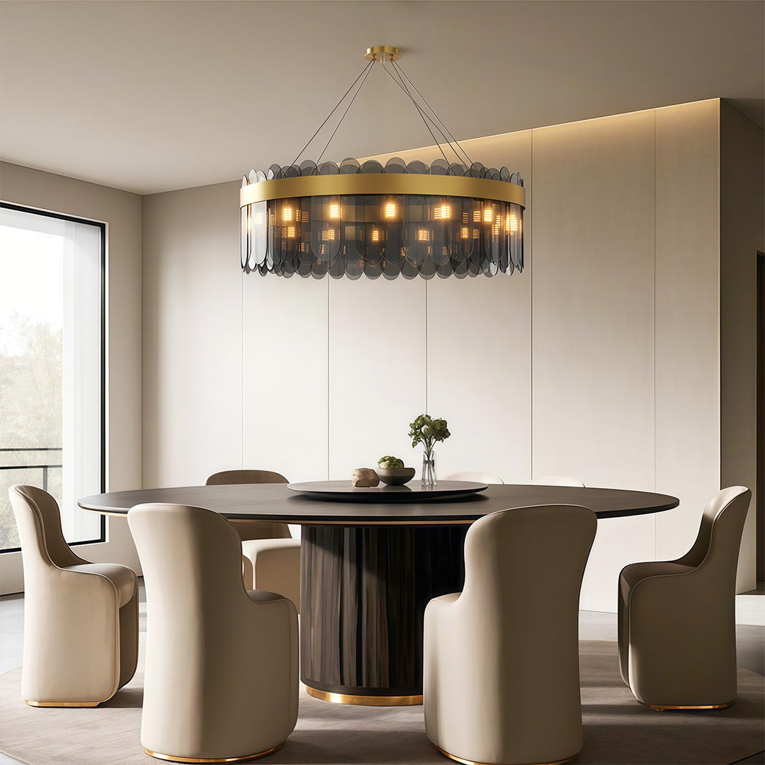 Luxury Glass Ceiling Chandelier - Modern Traditional Design