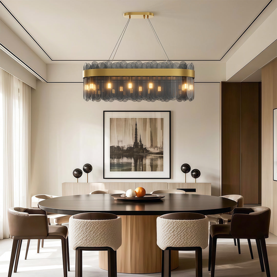 Luxury Glass Ceiling Chandelier - Modern Traditional Design