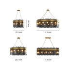 Luxury Glass Ceiling Chandelier - Modern Traditional Design