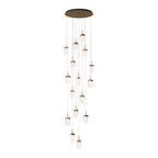 Modern Gold Staircase Chandelier - Luxury Ceiling Light