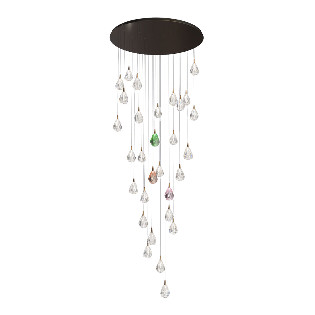 Luxury LED Crystal Chandelier for Staircase