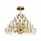 Luxury Gold LED Crystal Chandelier Ceiling Light