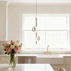 Luxury Aluminum Crystal Pendant Ceiling Light