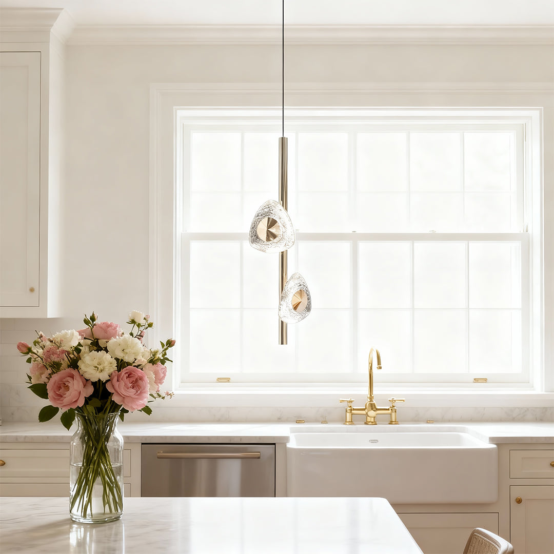 Luxury Aluminum Crystal Pendant Ceiling Light
