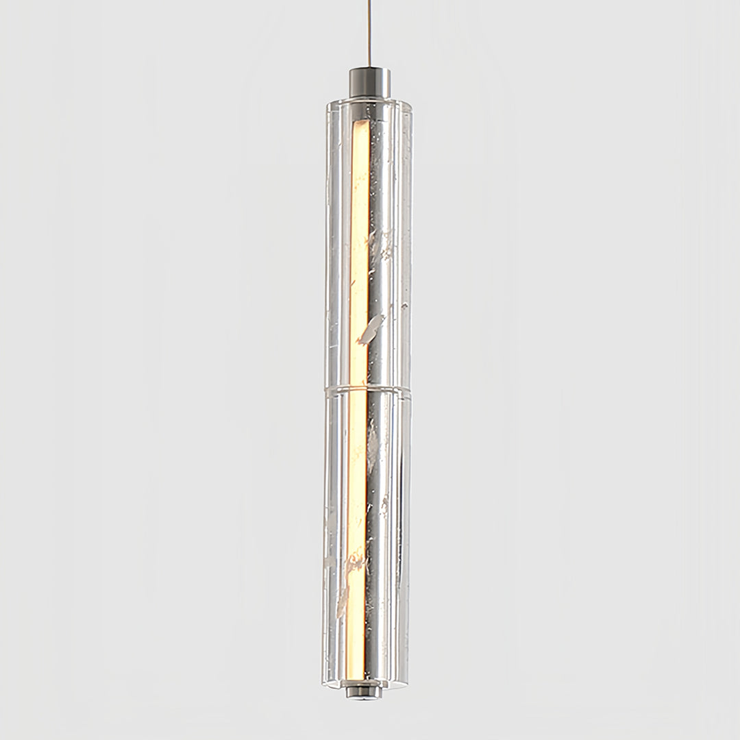 Minimalist Linear Crystal Pendant Ceiling Light