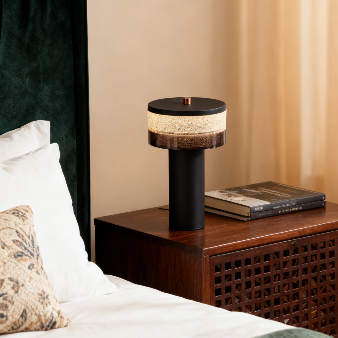 Nordic Style Cylindrical Iron Table Lamp - Sleek Decorative Lighting