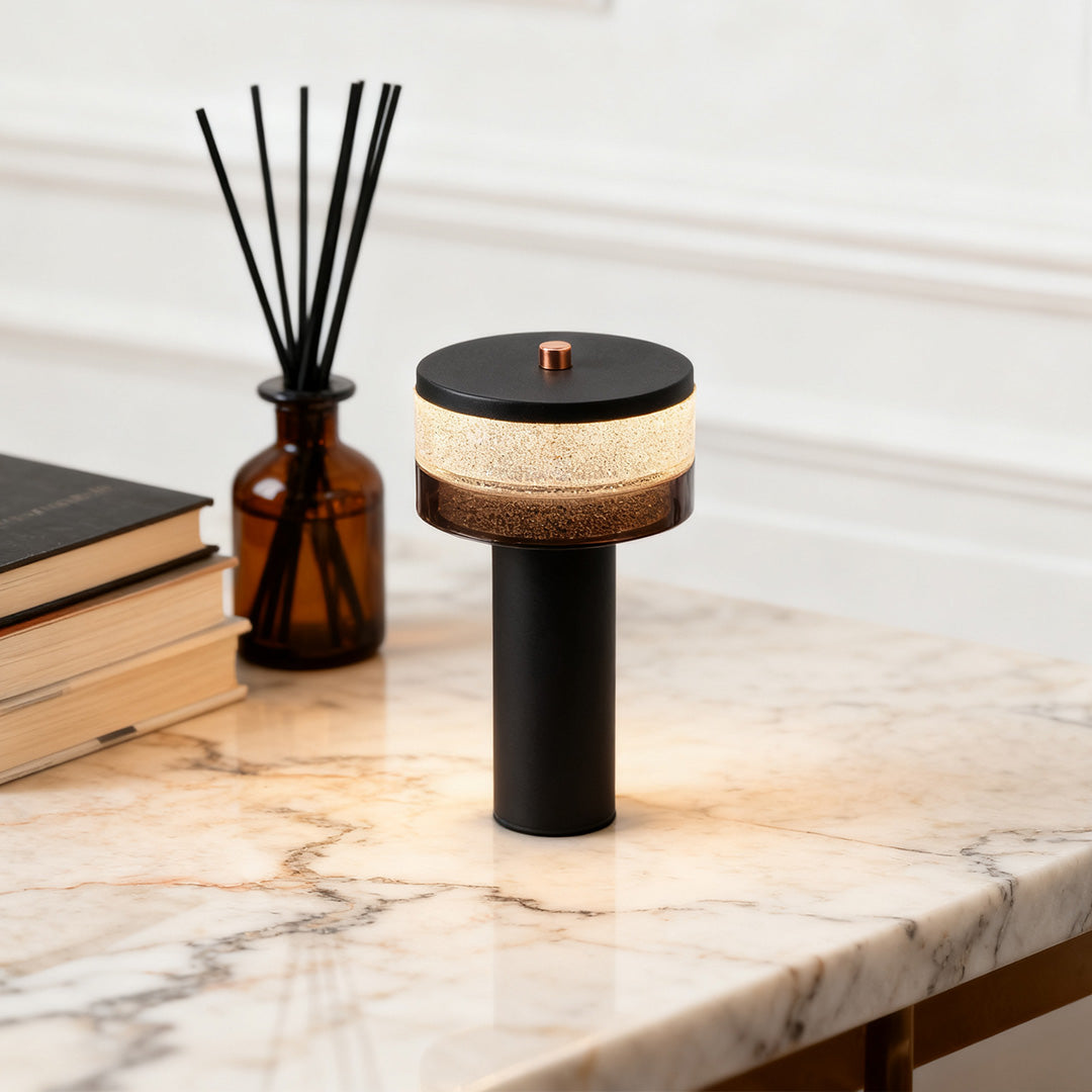 Nordic Style Cylindrical Iron Table Lamp - Sleek Decorative Lighting
