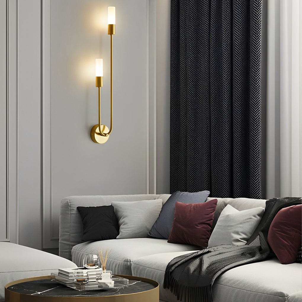 Luxury Double-Headed Metal Wall Sconce