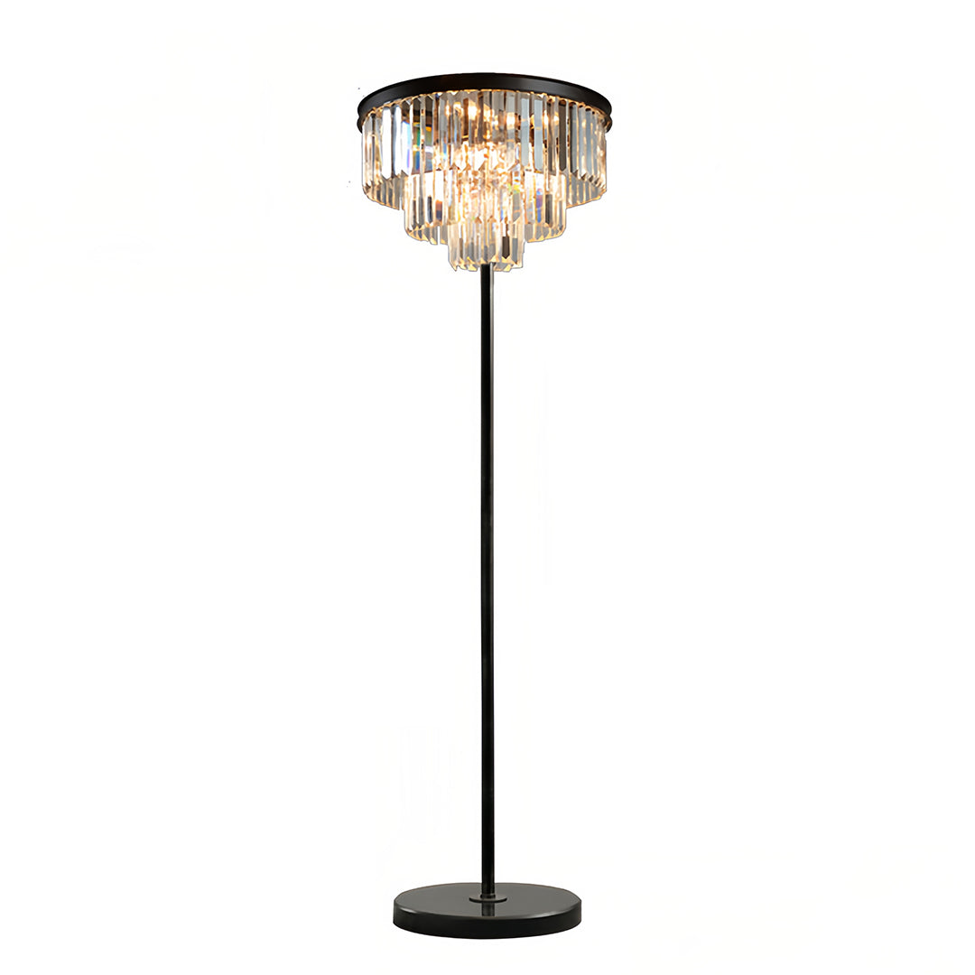 Luxury Crystal Floor Lamp - Glamorous American Design