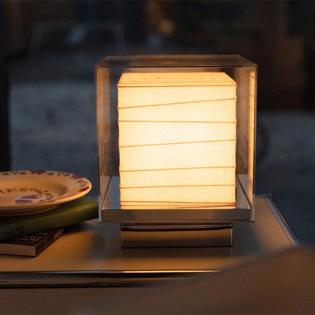 Premium Japanese Wabi-Sabi Paper Table Lamp - Ambient Lighting