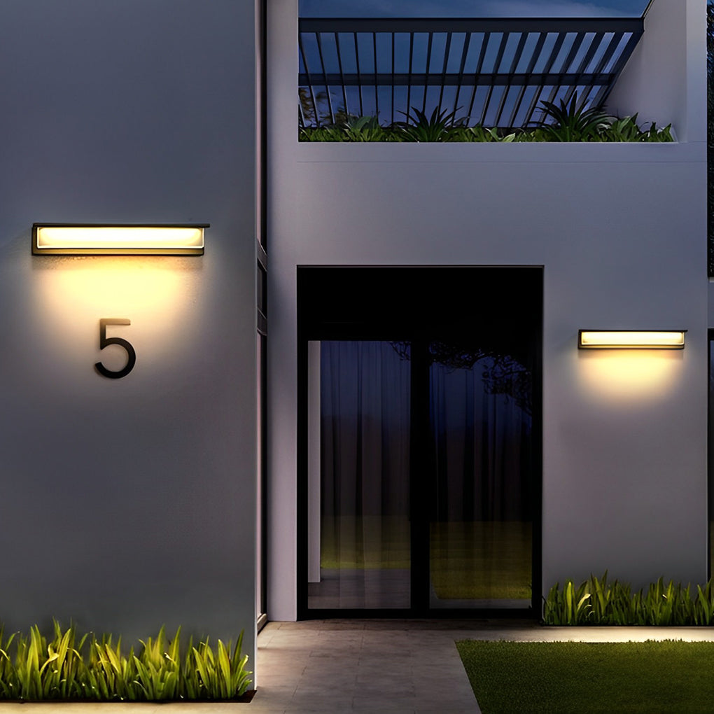 Premium Waterproof LED Rectangular Wall Light for Front Porches