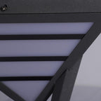 Geometric Aluminum LED Pillar Lights for Modern Gates