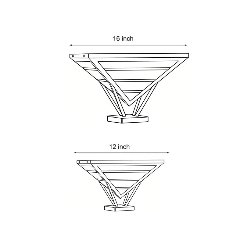 Geometric Aluminum LED Pillar Lights for Modern Gates
