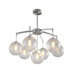 Premium Copper and Glass Ball Chandelier Ceiling Light