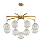 Premium Copper and Glass Ball Chandelier Ceiling Light