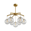 Premium Copper and Glass Ball Chandelier Ceiling Light