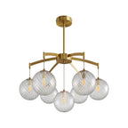 Premium Copper and Glass Ball Chandelier Ceiling Light