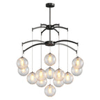 Premium Copper and Glass Ball Chandelier Ceiling Light