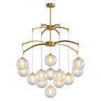 Premium Copper and Glass Ball Chandelier Ceiling Light