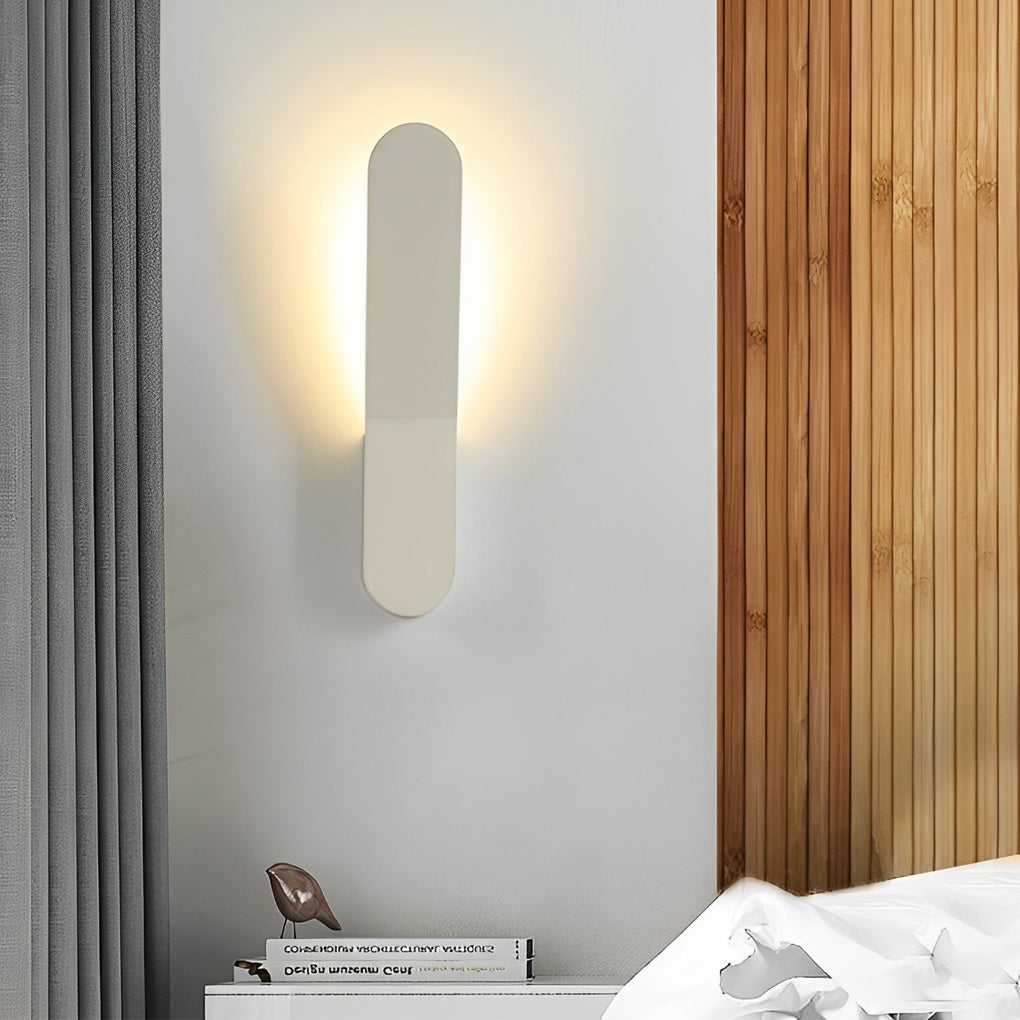 Minimalist LED Backlit Wall Lamp - Premium Aluminum Design