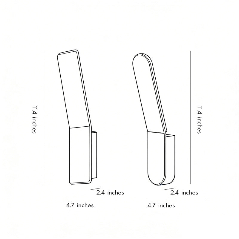 Minimalist LED Backlit Wall Lamp - Premium Aluminum Design