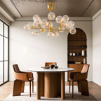 Contemporary Glass Globe Chandelier - Starry Sky Ceiling Light