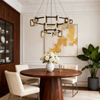 Personalized Modern Gold Acrylic Chandelier Ceiling Light