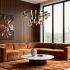 Personalized Modern Gold Acrylic Chandelier Ceiling Light