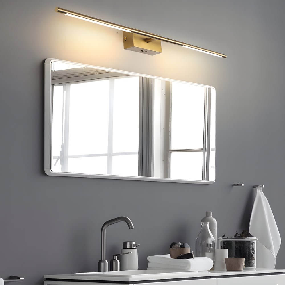Premium Gold LED Bathroom Vanity Light - 23.6" & 39.4", Warm & White Illumination