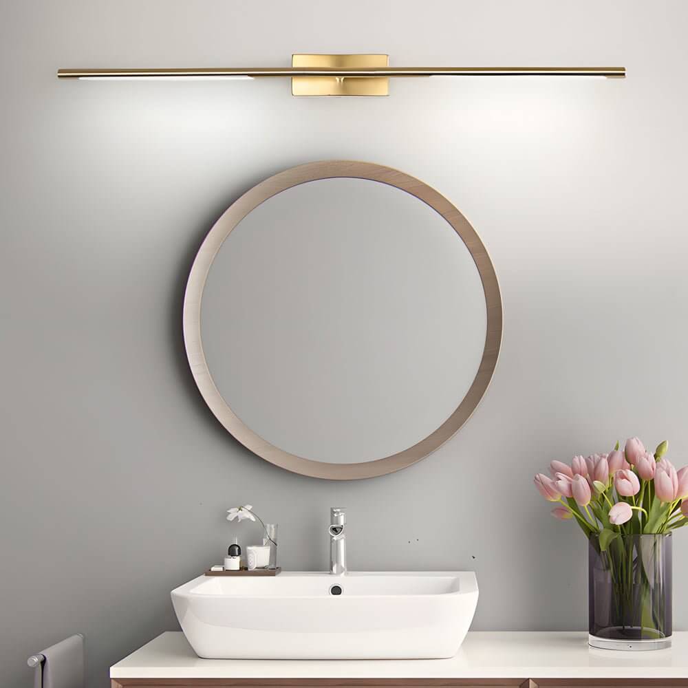Premium Gold LED Bathroom Vanity Light - 23.6" & 39.4", Warm & White Illumination