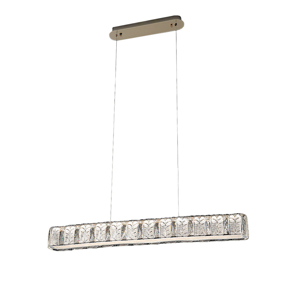 Minimalist Gold Linear Pendant Light - Modern Luxury Ceiling Fixture